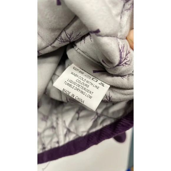 Cuddledown Quilted Deep Purple Coat Size Large (L) - Picture 6 of 8